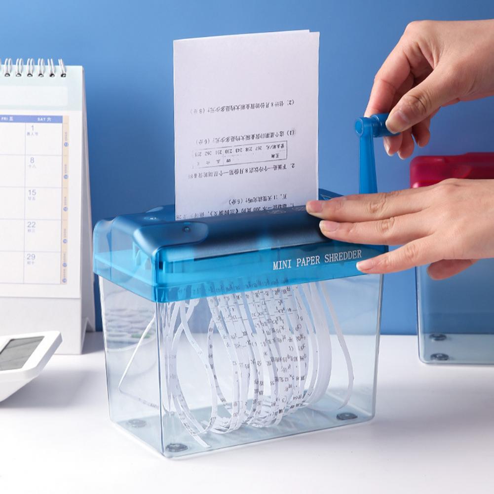 Home Office Paper Shredder - 수동식 종이 분쇄기 휴대용 종이 분쇄기