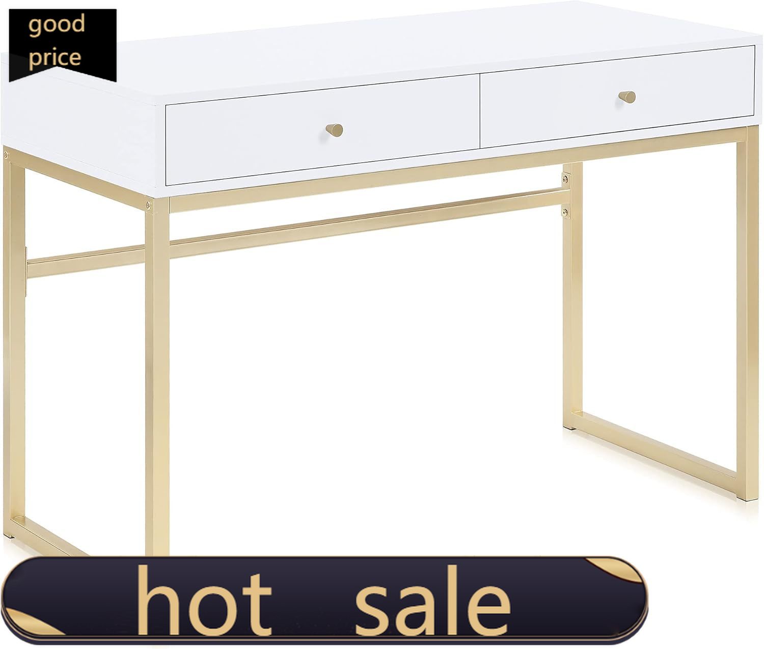 Home Office With Two Desks - 현대적인 42인치 화장대 또는 가정 사무실용