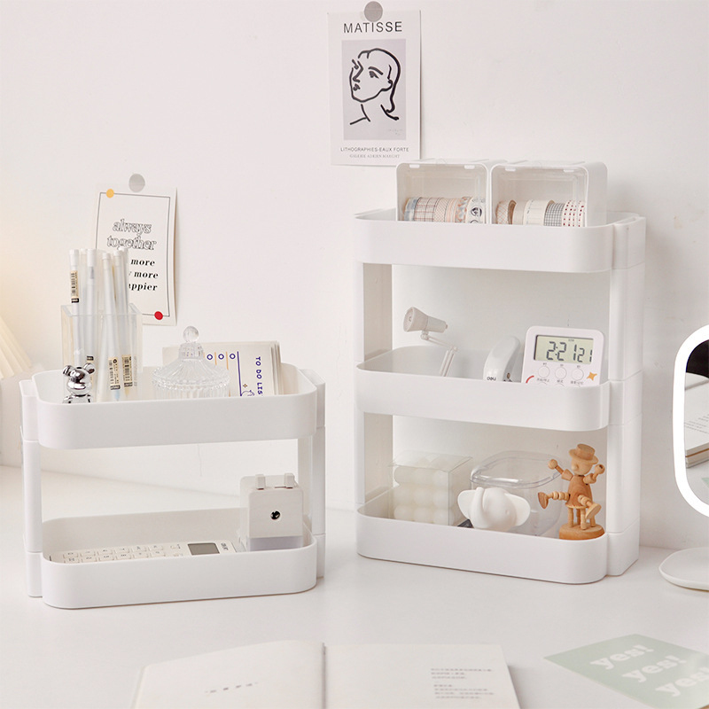 Desk Drawer Small - 다기능 선반 이중층 수납 선반 데스크탑