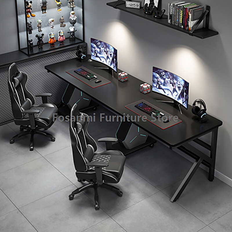 대형 2인용 게이머 PC 책상 K자형 다리 모던 오피스 - Home Office With Two Desks 리뷰 및 가격