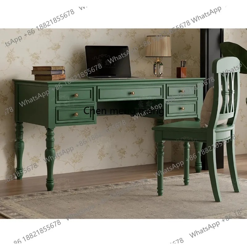 E136 빈티지 스타일 2-in-1 사무용 책상 원목  - Home Office With Two Desks 리뷰 및 가격