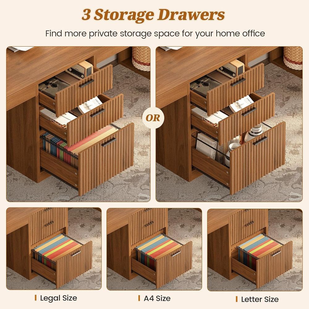 96.5 컴퓨터 책상, 책상이 있는 책상, 2인용 홈  - Home Office With Two Desks 리뷰 및 가격