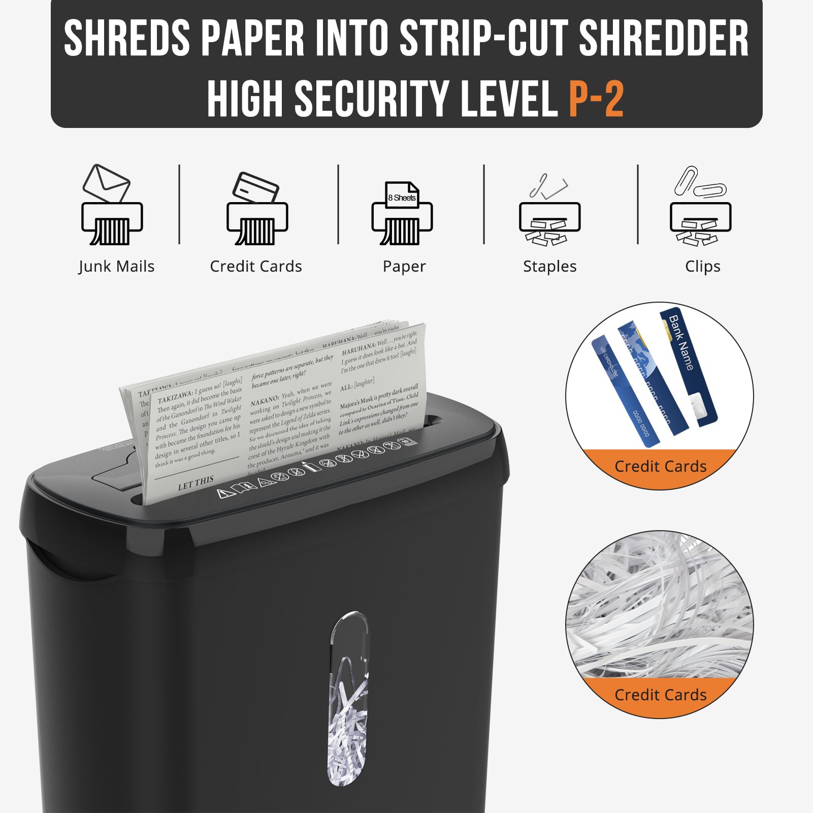 울스체 홈 오피스용 문서 파쇄기 - 10매 스트립 컷  - Home Office Paper Shredder 리뷰 및 가격