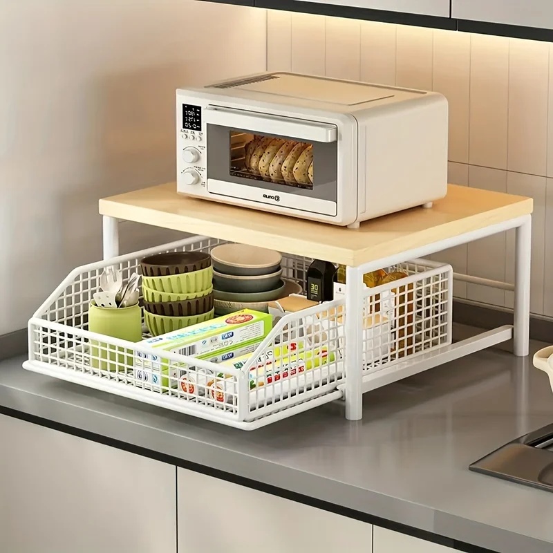 서랍과 베이킹 랙이 포함된 수직형 전자레인지 스탠드,  - Desk Drawer Small 리뷰 및 가격