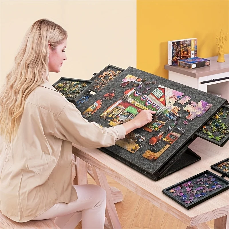 6단 서랍 1500피스 직소 퍼즐 테이블, 6개 서랍이 - Desk Drawer Small 리뷰 및 가격