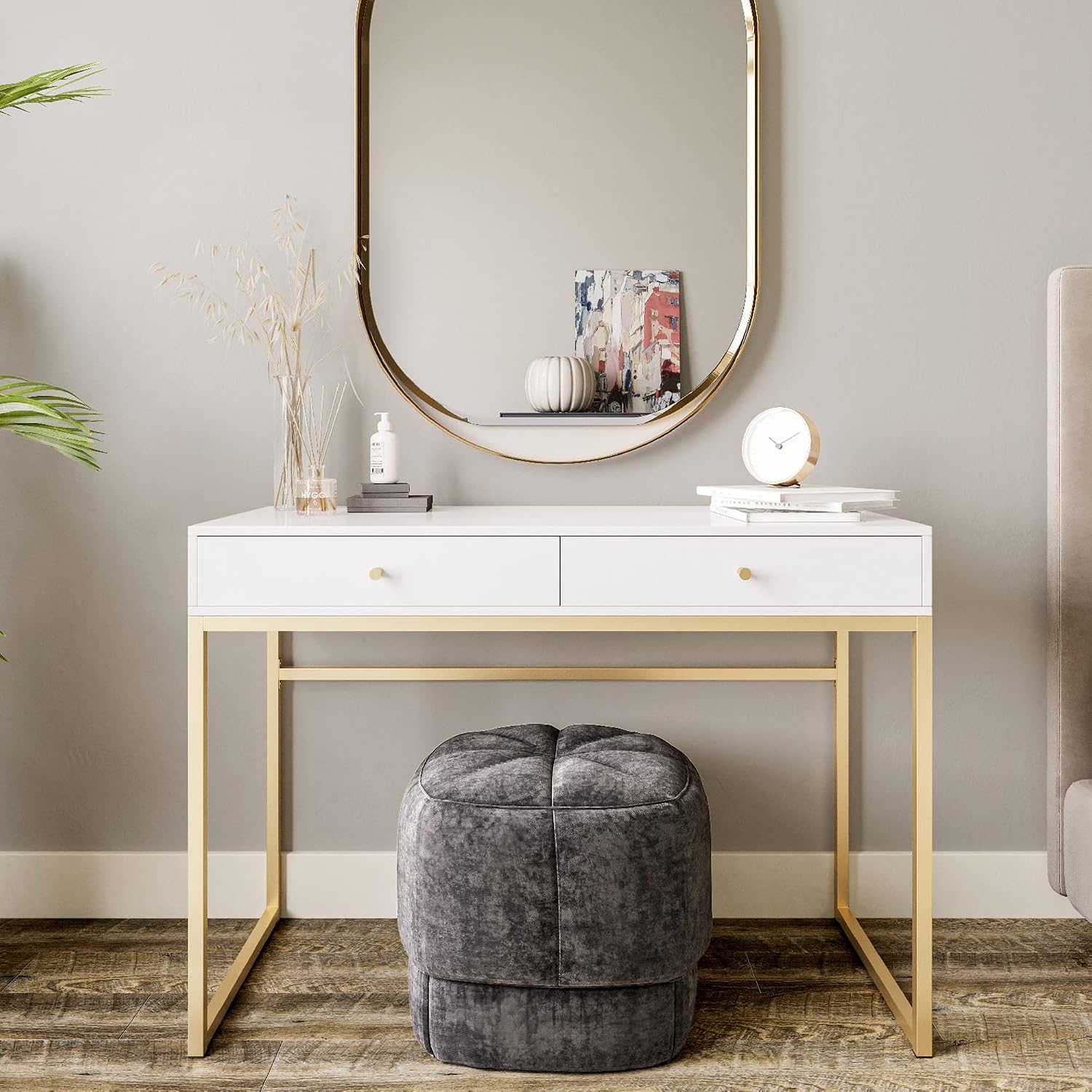 현대적인 42인치 화장대 또는 가정 사무실용 컴퓨터 노 - Home Office With Two Desks 리뷰 및 가격
