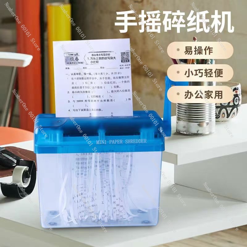 컴팩트 수동 문서 파쇄기 A6 미니 데스크탑 문서 절단 - Home Office Paper Shredder 리뷰 및 가격