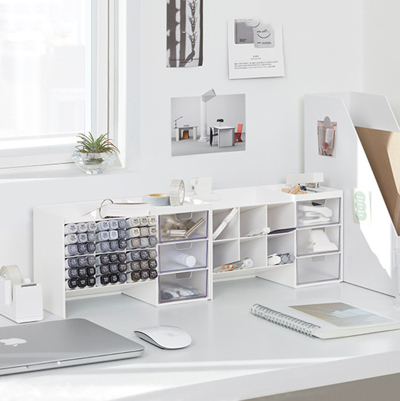 새로운 데스크탑 수납함 서랍 화장품 학생 사무실 책상  - Desk Drawer Small 리뷰 및 가격