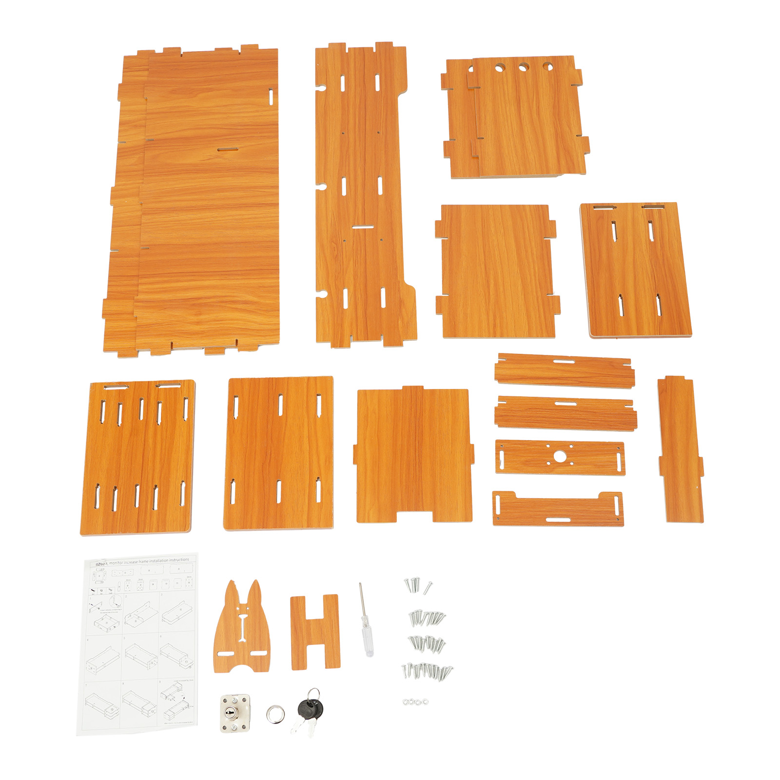 MDF 인체공학적 모니터 스탠드 라이저(3단 서랍 잠금 - Desk Drawer Small 리뷰 및 가격